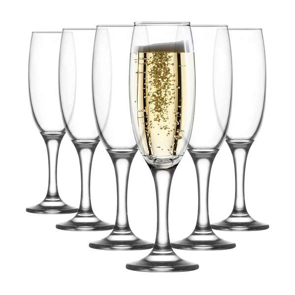 nicola spring 220ml Empire Champagne Flutes - Pack of Six