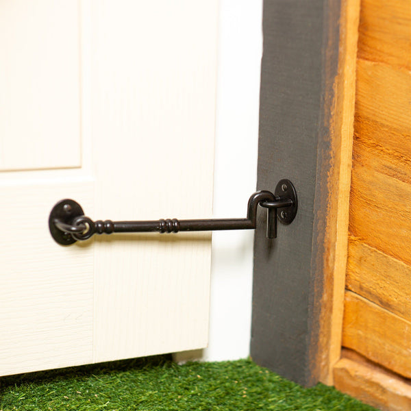 Nicola Spring 225mm Black Ornate Cabin Hook And Eye