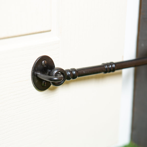Nicola Spring 225mm Black Ornate Cabin Hook And Eye