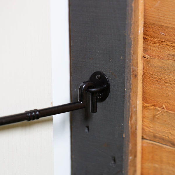 Nicola Spring 225mm Black Ornate Cabin Hook And Eye