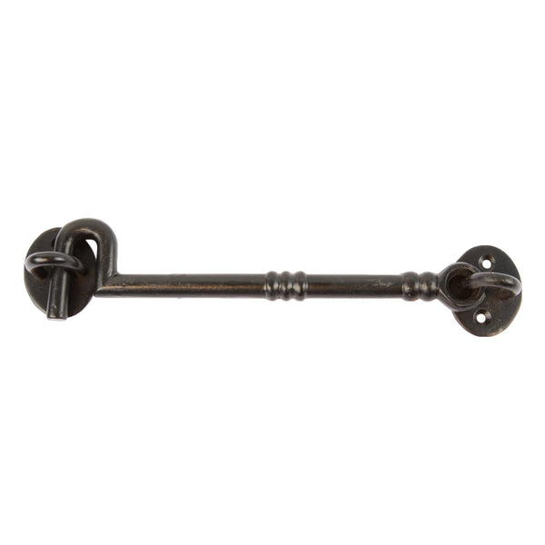 nicola spring 225mm Black Ornate Cabin Hook and Eye