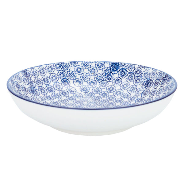 nicola spring 22cm Hand Printed Stoneware Pasta Bowl