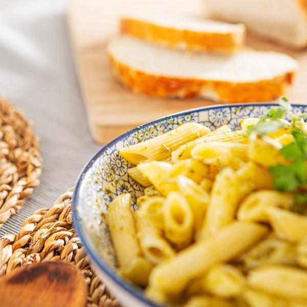 Nicola Spring 22cm Hand Printed Stoneware Pasta Bowls - Pack Of Six