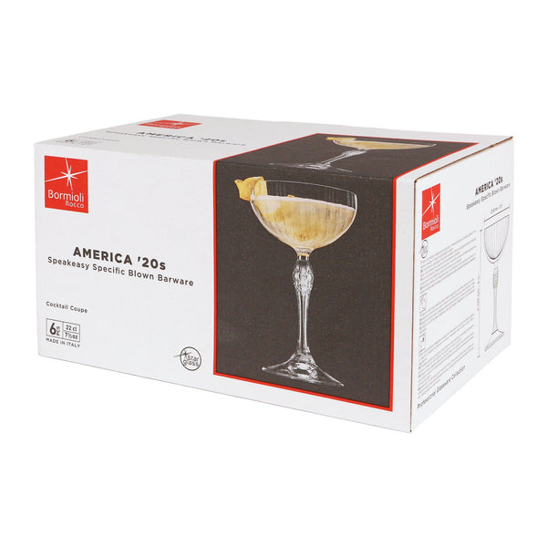 Nicola Spring 230ml America '20s Champagne Saucers - Pack Of Six