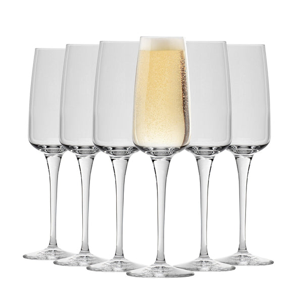 nicola spring 230ml Aurum Champagne Flutes - Pack of Six