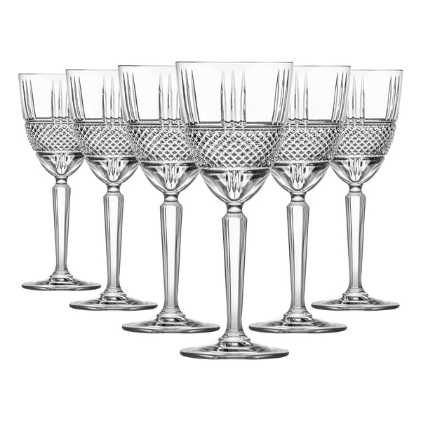 nicola spring 230ml Brillante Wine Glasses - Pack of Six