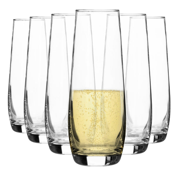 nicola spring 230ml Corto Stemless Champagne Flutes - Pack of Six