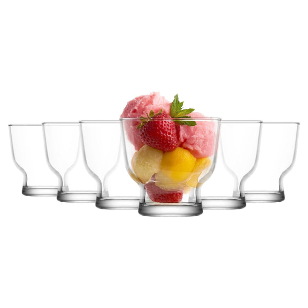 nicola spring 240ml Petit Glass Ice Cream Bowls - Pack of 6
