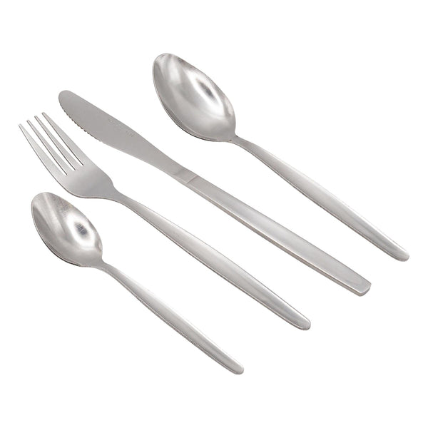 nicola spring 24pc Economy Stainless Steel Cutlery Set - Pack of 6