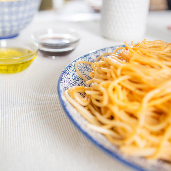 Nicola Spring 25.5cm Hand Printed Stoneware Dinner Plates - Pack Of Six