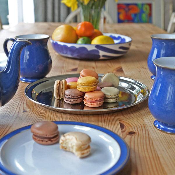 Nicola Spring 25.5cm Round Stainless Steel Serving Tray