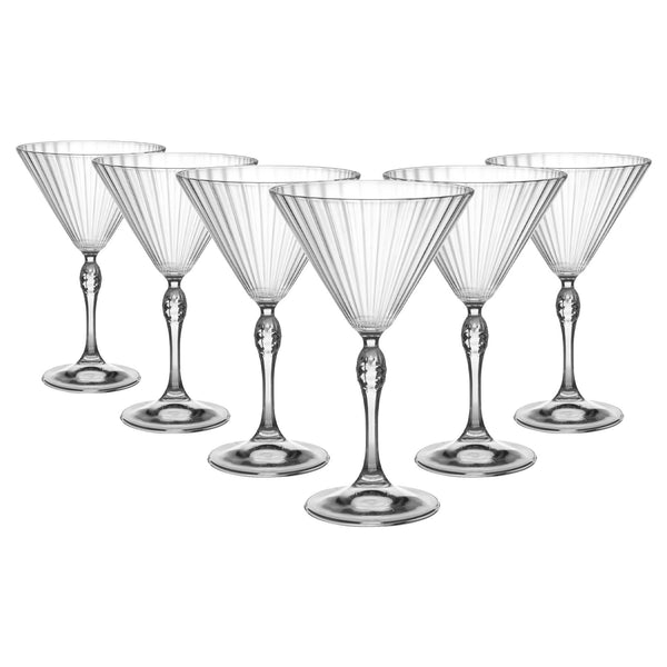 nicola spring 250ml America '20s Martini Glasses - Pack of Six