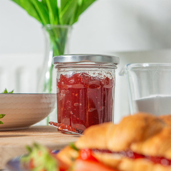 Nicola Spring 250ml Glass Jam Jars With Lids - Pack Of 6