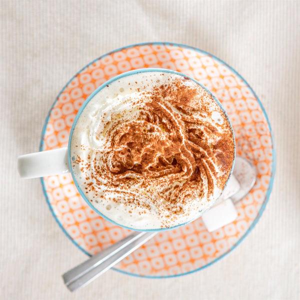 Nicola Spring 250ml Hand-Printed Stoneware Cappuccino Cups - Pack Of 6