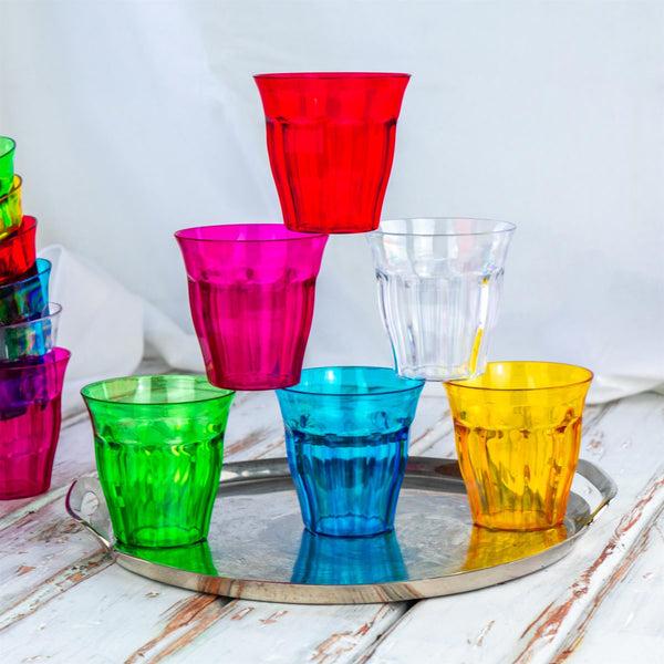 Nicola Spring 250ml Multicoloured Plastic Tumblers - Pack Of 12