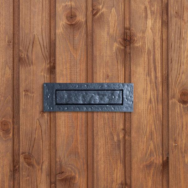 Nicola Spring 255mm X 85mm Black Rustic Letter Plate
