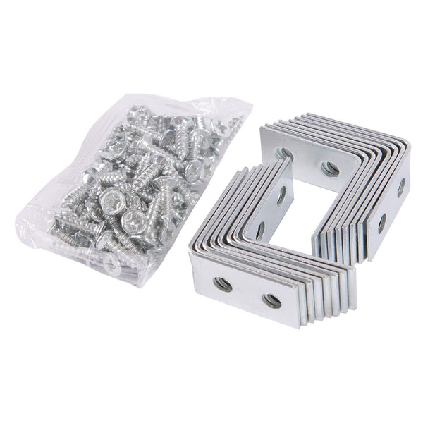 nicola spring 25mm Iron Corner Brace Brackets - Pack of 16