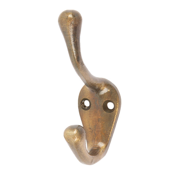 nicola spring 25mm x 80mm Brass Narrow Hat & Coat Hook