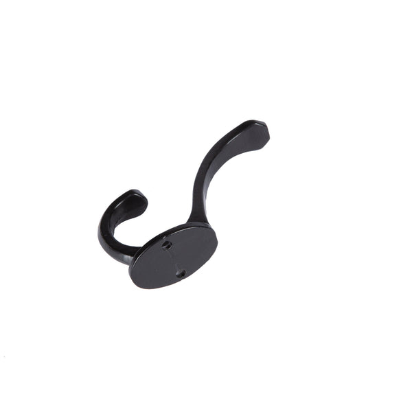 Nicola Spring 25mm X 85mm Black Bevelled End Hat & Coat Hook