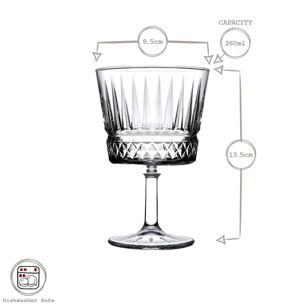 Nicola Spring 260ml Elysia Cocktail Glasses - Pack Of Four