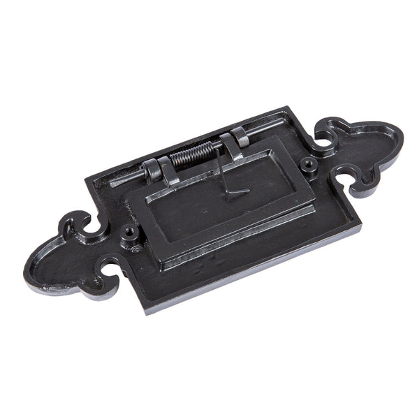 Nicola Spring 270mm X 105mm Black Fleur De Lis Letter Plate