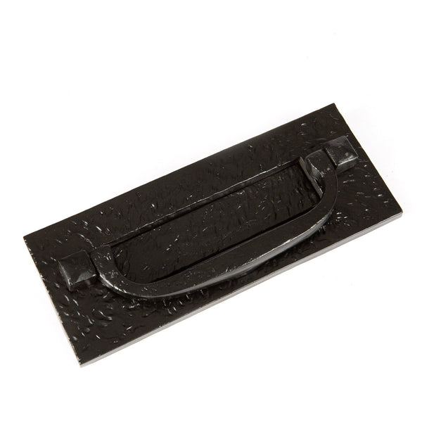 nicola spring 270mm x 110mm Black Antique Letter Plate with Knocker