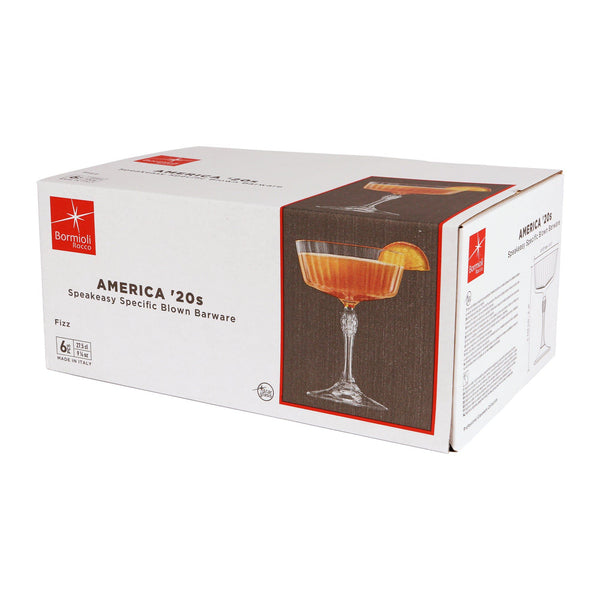 Nicola Spring 275ml America '20s Champagne Saucers - Pack Of Six