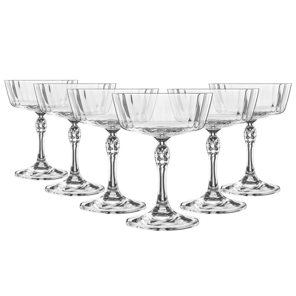nicola spring 275ml America '20s Champagne Saucers - Pack of Six
