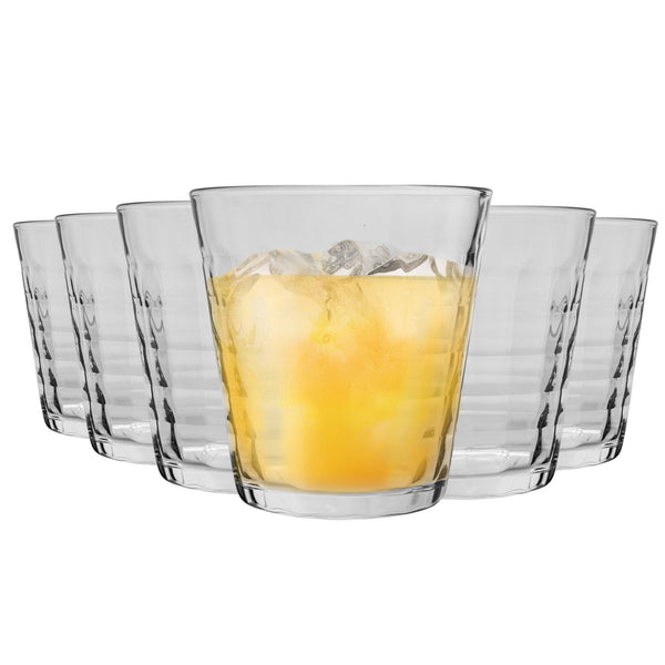 nicola spring 275ml Clear Prisme Tumbler Glasses - Pack of Six
