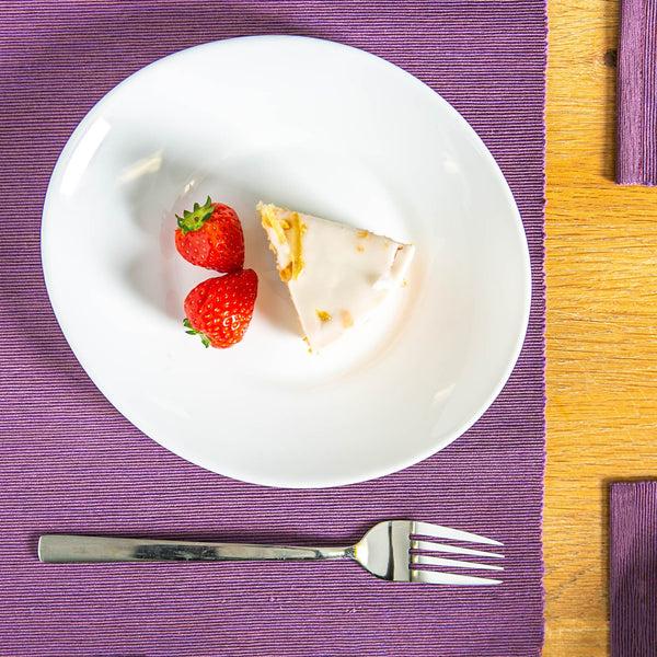 Nicola Spring 27cm White Prometeo Glass Dinner Plates - Pack Of Six