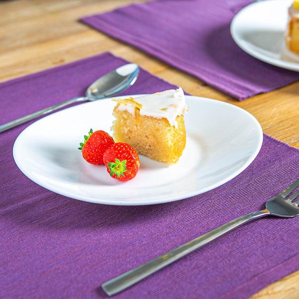 Nicola Spring 27cm White Prometeo Glass Dinner Plates - Pack Of Six