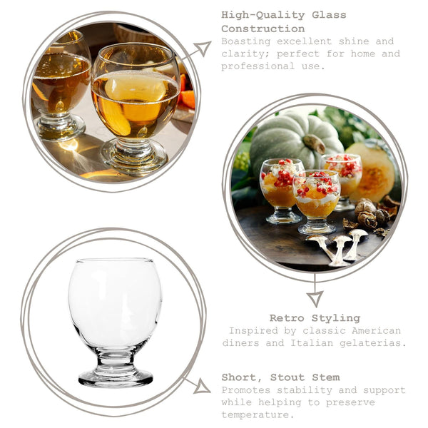 Nicola Spring 280ml Nectar Glass Tumblers - Pack Of 6