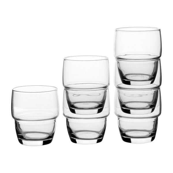 nicola spring 285ml Galata Stacking Tumbler Glasses - Pack of Six