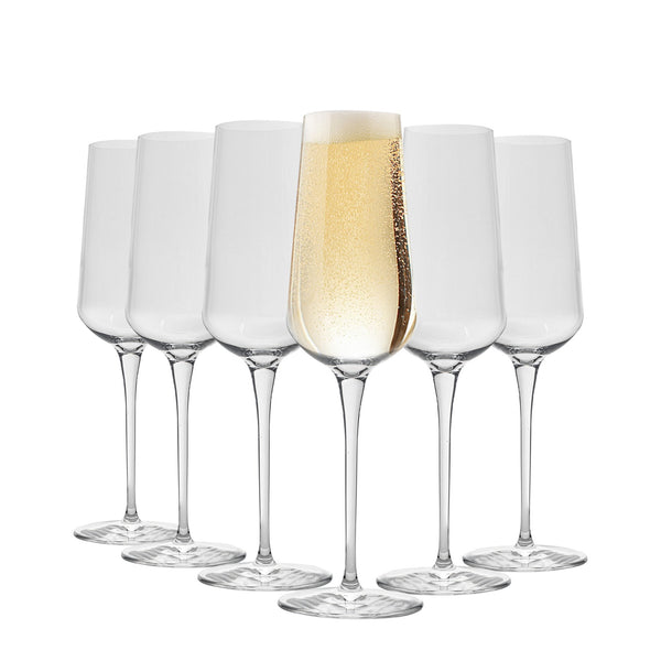 nicola spring 285ml Inalto Uno Champagne Flutes - Pack of Six