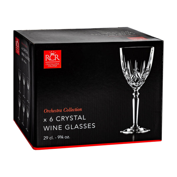 Nicola Spring 290ml Orchestra Wine Glasses - Pack Of Six