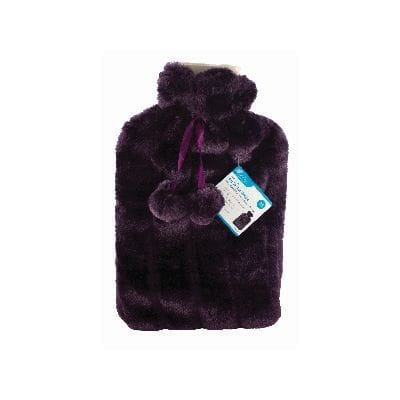 Nicola Spring 2L Hot Water Bottle & Plush Faux Fur Cover