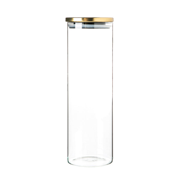 nicola spring 2L Scandi Storage Jar with Metallic Lid