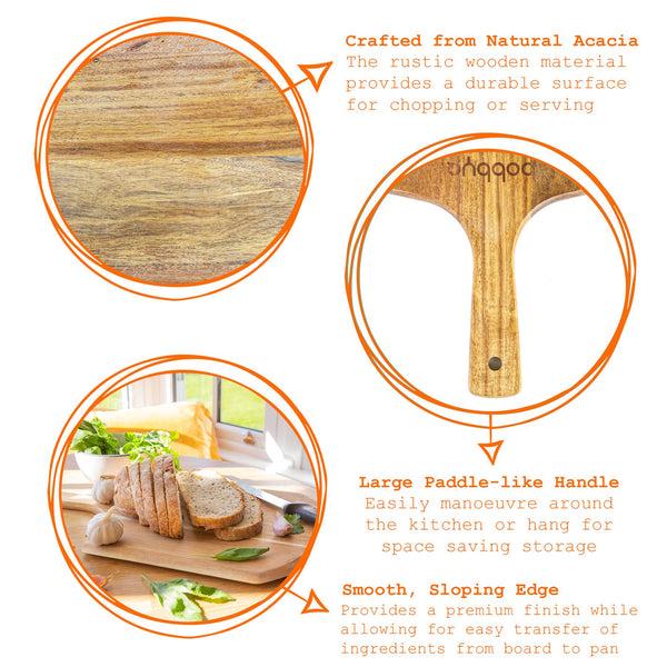 Nicola Spring 30 X 50cm Brown Wooden Chopping Board