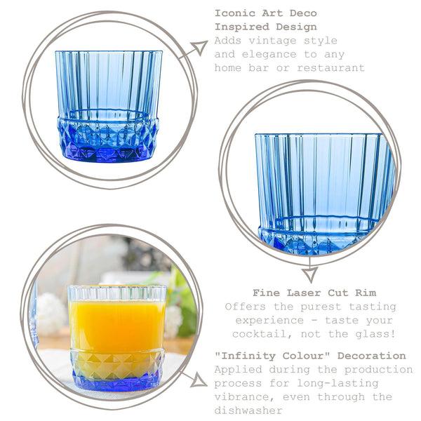 Nicola Spring 300ml America '20s Tumbler Glasses - Pack Of Six