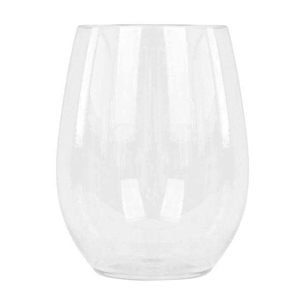 Nicola Spring 300ml Reusable Plastic Stemless Wine Glasses - Pack Of Six