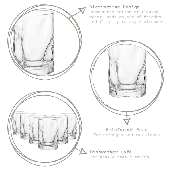 Nicola Spring 300ml Sorgente Tumbler Glasses - Pack Of Six