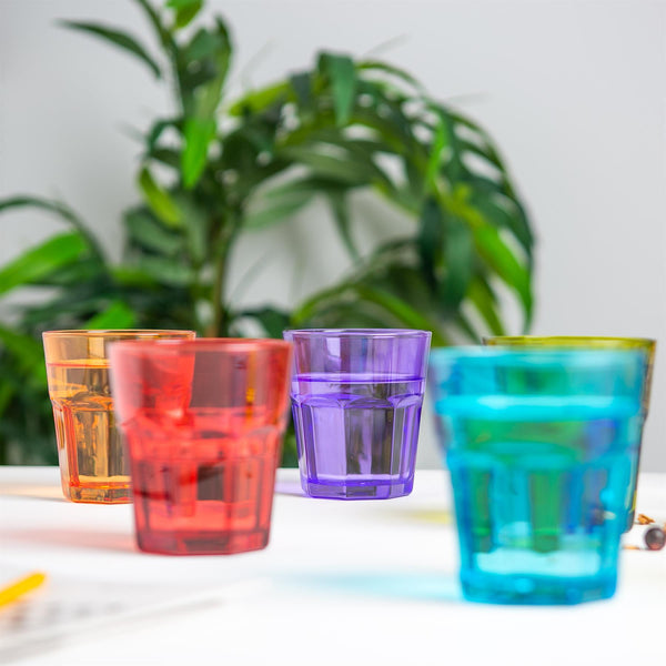 Nicola Spring 305ml Coloured Water Glasses - Pack Of Six