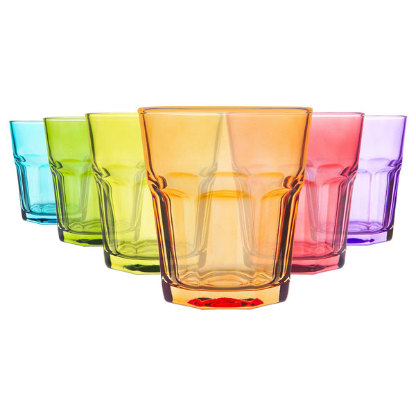 nicola spring 305ml Coloured Water Glasses - Pack of Six