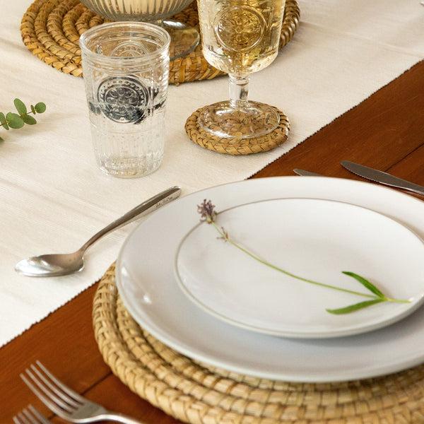 Nicola Spring 30cm Woven Palm Leaf Placemats - Pack Of Six