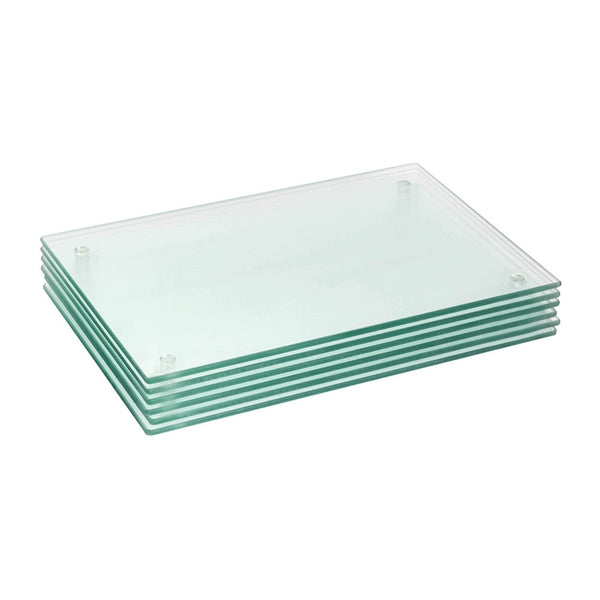 nicola spring 30cm x 20cm Glass Placemats - Pack of Six