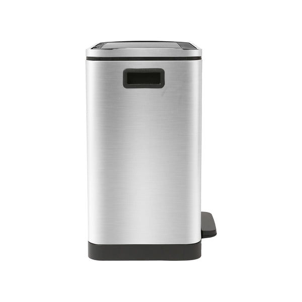 Nicola Spring 30L (2 X 15L) Stainless Steel Double Kitchen Pedal Bin