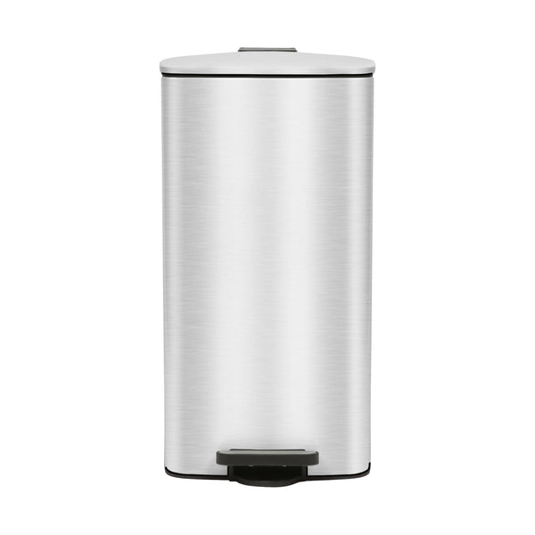 Nicola Spring 30L Square Stainless Steel Kitchen Pedal Bin