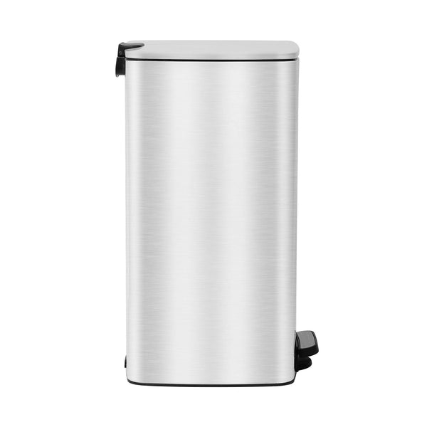 Nicola Spring 30L Square Stainless Steel Kitchen Pedal Bin