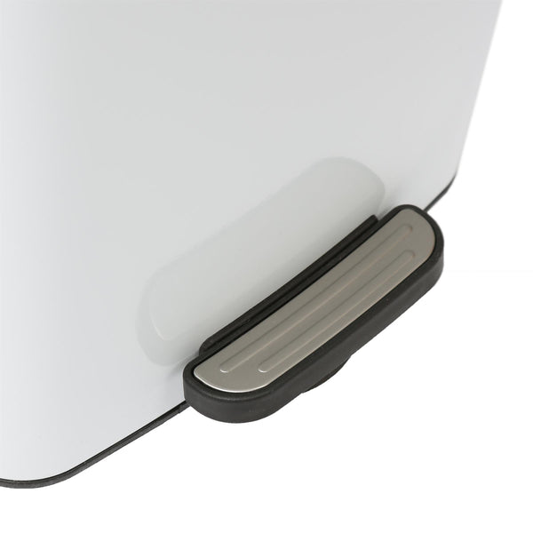 Nicola Spring 30L Square Stainless Steel Kitchen Pedal Bin