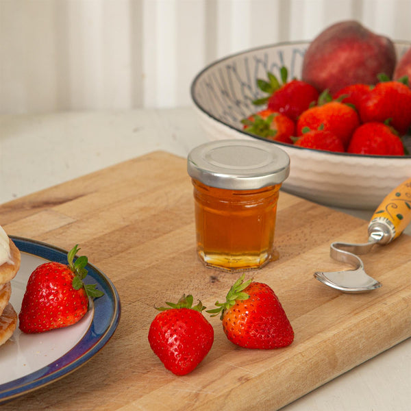 Nicola Spring 30ml Glass Jam Jars With Lids - Pack Of 6